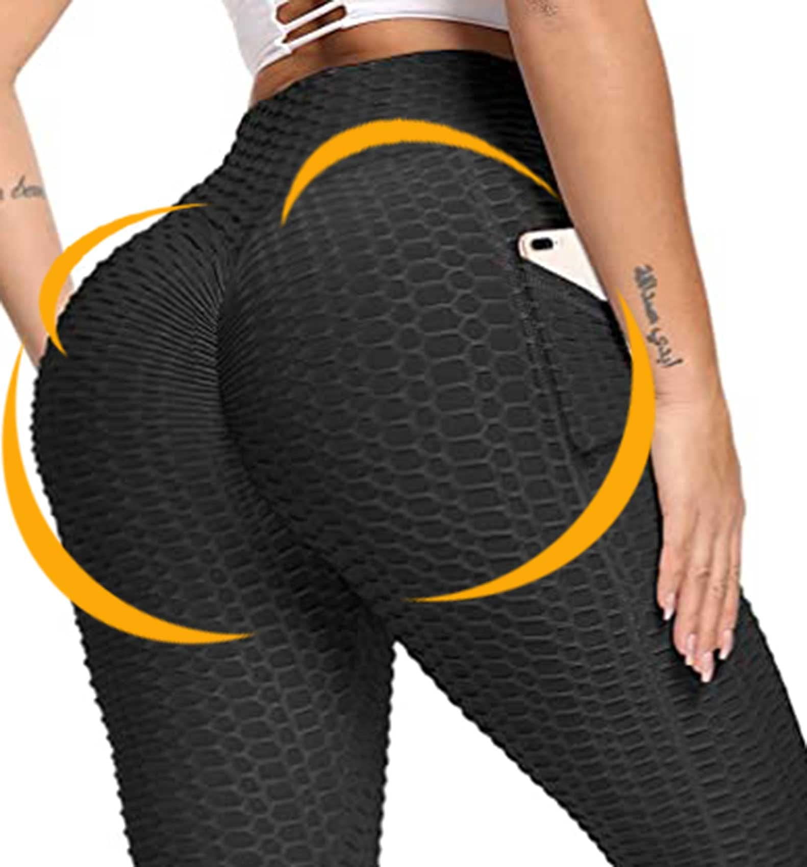 JGS1996 Women's Butt Lifting Leggings - High Waisted Tummy Control Yoga Pants with Scrunch Booty Design for Gym, Workout & Running - Perfect for Fitness, Yoga & Everyday Wear