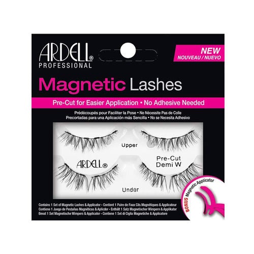 Ardell Magnetic Eyelashes Pre Cut Demi Wispies - Natural Looking False Lashes for Everyday Wear & Special Occasions
