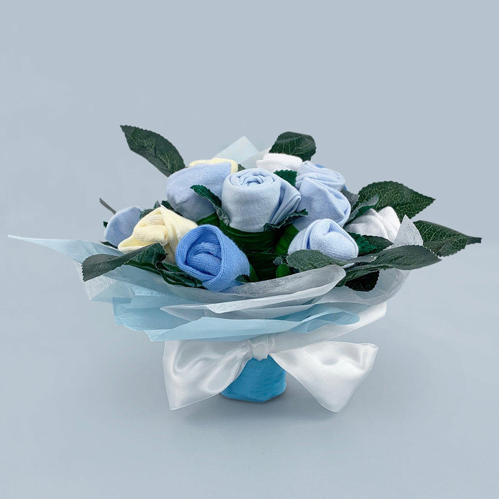 Bertie’s New Baby Boy Gift Basket - Adorable Newborn Baby Shower & Welcome Home Gift Set - Perfect for Baby Showers, Hospital Visits & New Parent Gifts