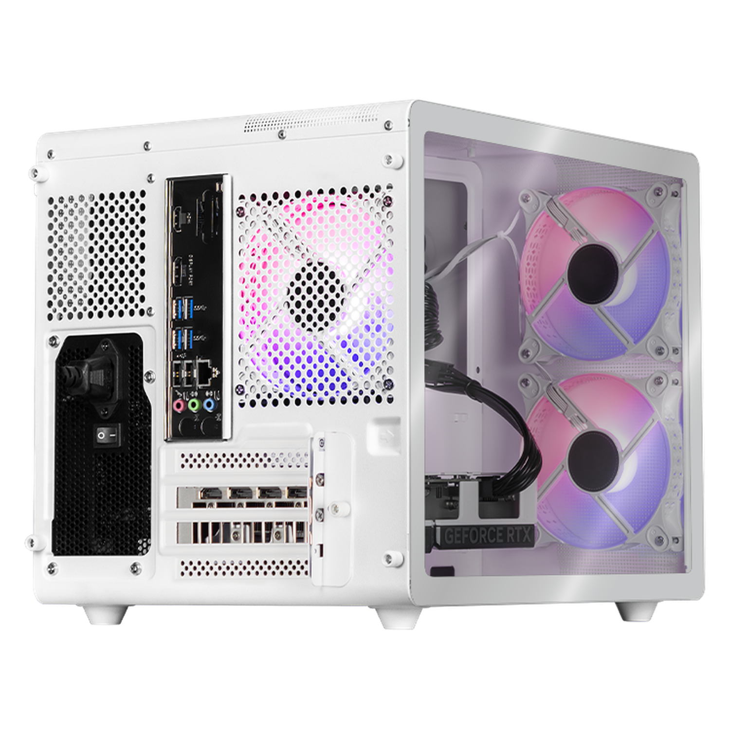 Xtreme PC Gaming Desktop - NVIDIA GeForce RTX 4060, AMD Ryzen 5 5600X, 32GB RAM, 1TB SSD, WiFi, Mini Tower (White) - Perfect for 4K Gaming, Streaming & Content Creation