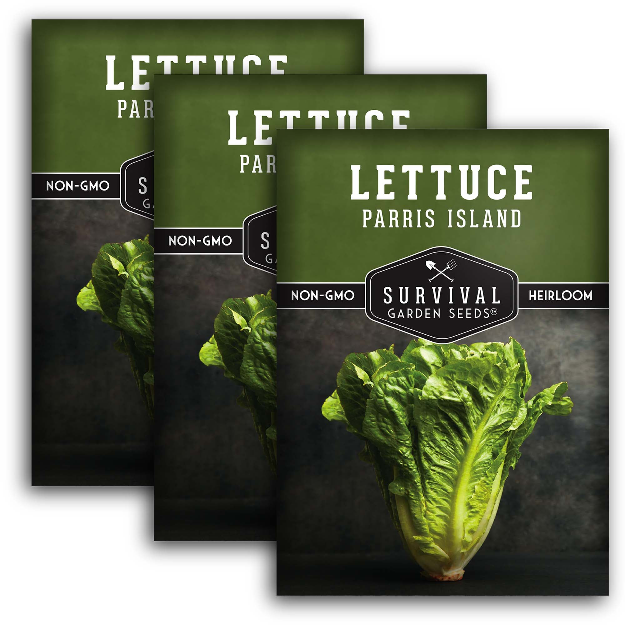 Organic Parris Island Cos Lettuce Seeds - Non-GMO, Heirloom Variety for Home Gardening | Perfect for Salads, Sandwiches, and Fresh Eating