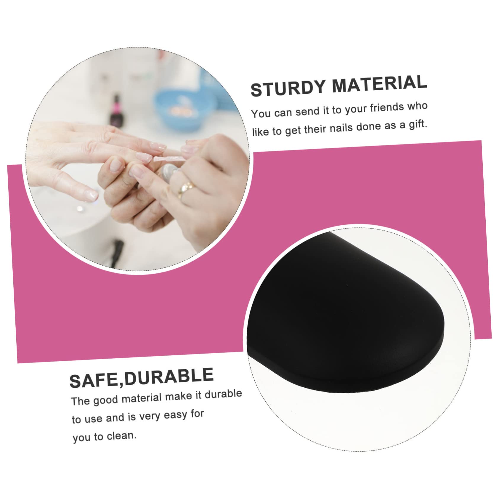 Minkissy Soft Nail Art Hand Rest Cushion - Ergonomic Manicure Hand Pillow for Gel Polish & Acrylic Nail Application - Perfect for Nail Salons & Home DIY Nail Care