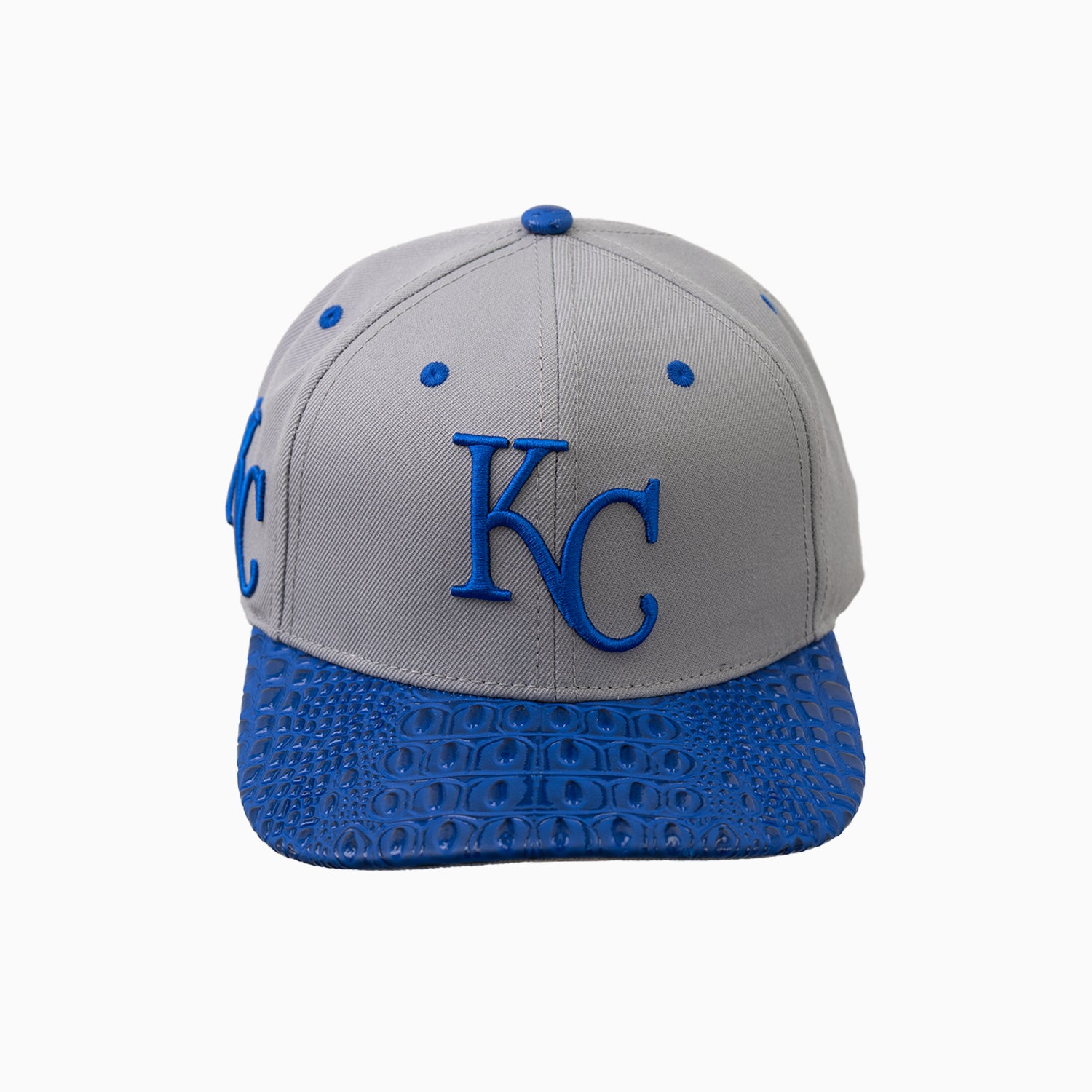 Kansas City Royals MLB Official Leather Visor Strapback Hat - Adjustable Baseball Cap for Men & Women - Perfect for Games, Outdoor Activities & Fan Gear