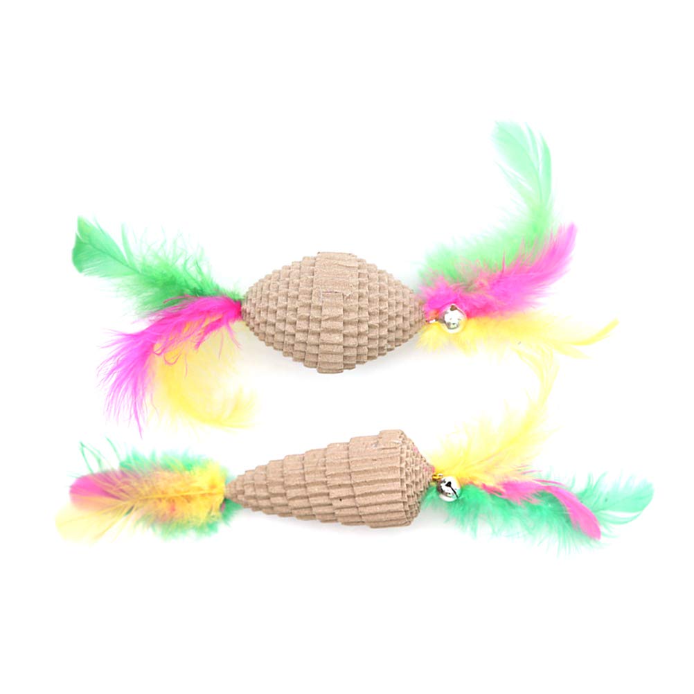 2PCS Interactive Cat Toys with Bell - Fun Wand & Exercise Toy for Small Dogs & Puppies - Perfect for Playtime, Training & Bonding with Your Pet