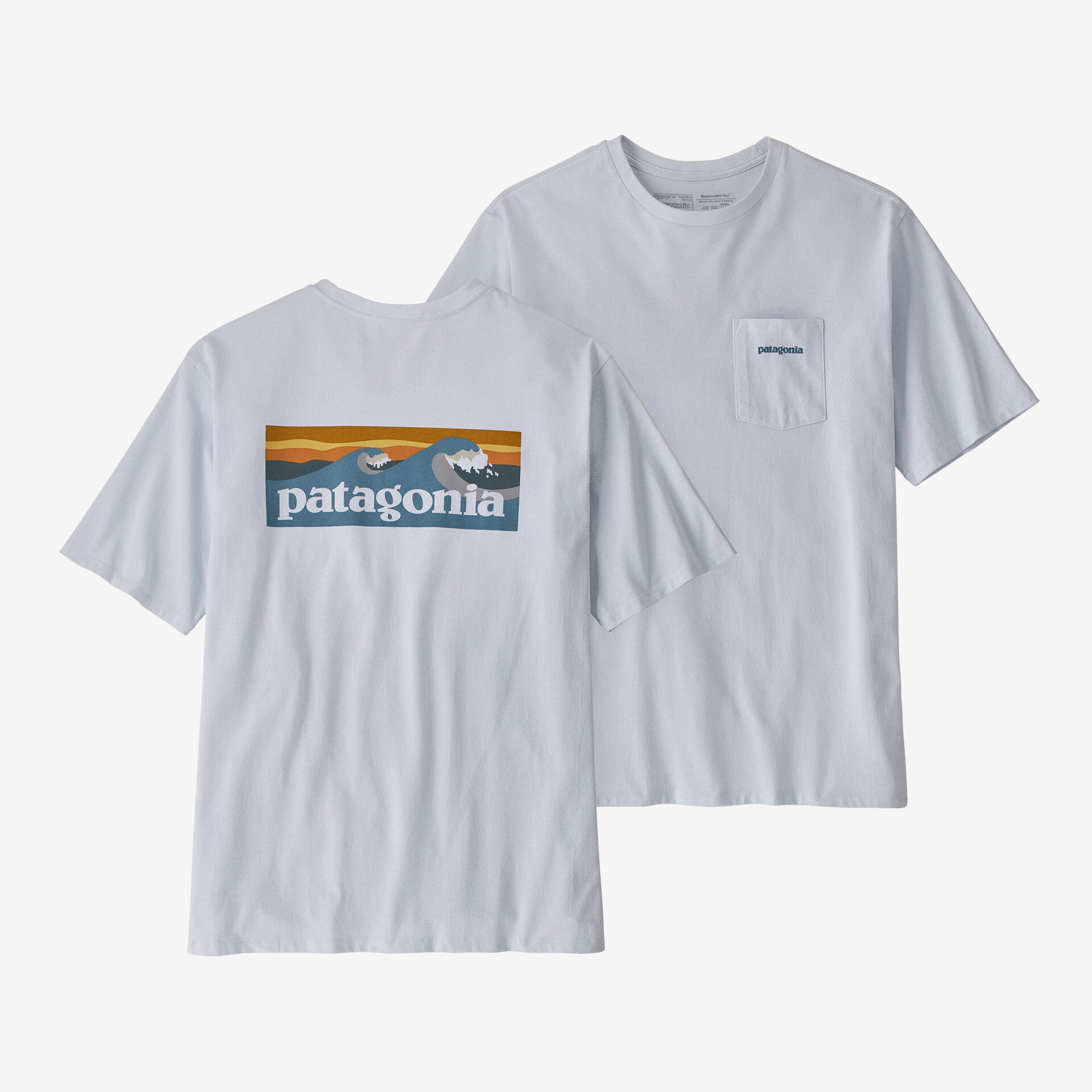 Men's Boardshort Logo Pocket Responsibili Tee® - Comfortable Casual Short Sleeve Shirt for Beach, Surfing & Summer Outdoor Activities