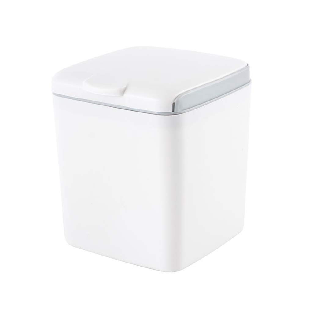 Mini Hanging Food Waste Basket with Lid - Pink Plastic Compost Bin for Kitchen, Bathroom & Office | Eco-Friendly Trash Can for Countertop, Shelf & Under Sink Storage