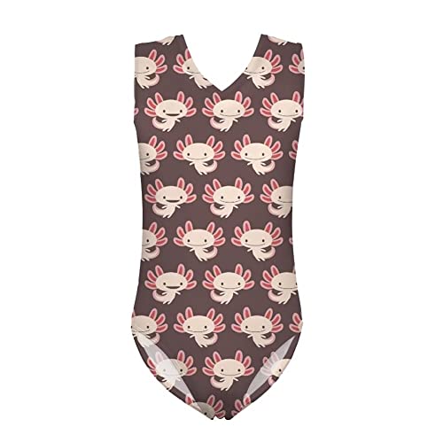 FKELYI Girls' Athletic Gymnastics Leotard - Sleeveless Dance Bodysuit for Kids - Perfect for Ballet, Gymnastics & Dance Classes (Toddler to Youth Sizes)