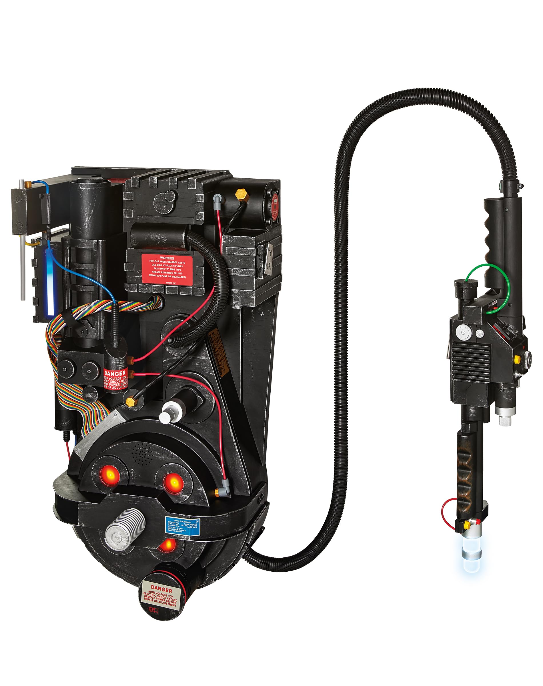 Official Ghostbusters Proton Pack Replica - Life-Size with LED Lights & Sound Effects | 3 Color Modes | Halloween Cosplay & Movie Collectible | Perfect for Costume Parties & Themed Events