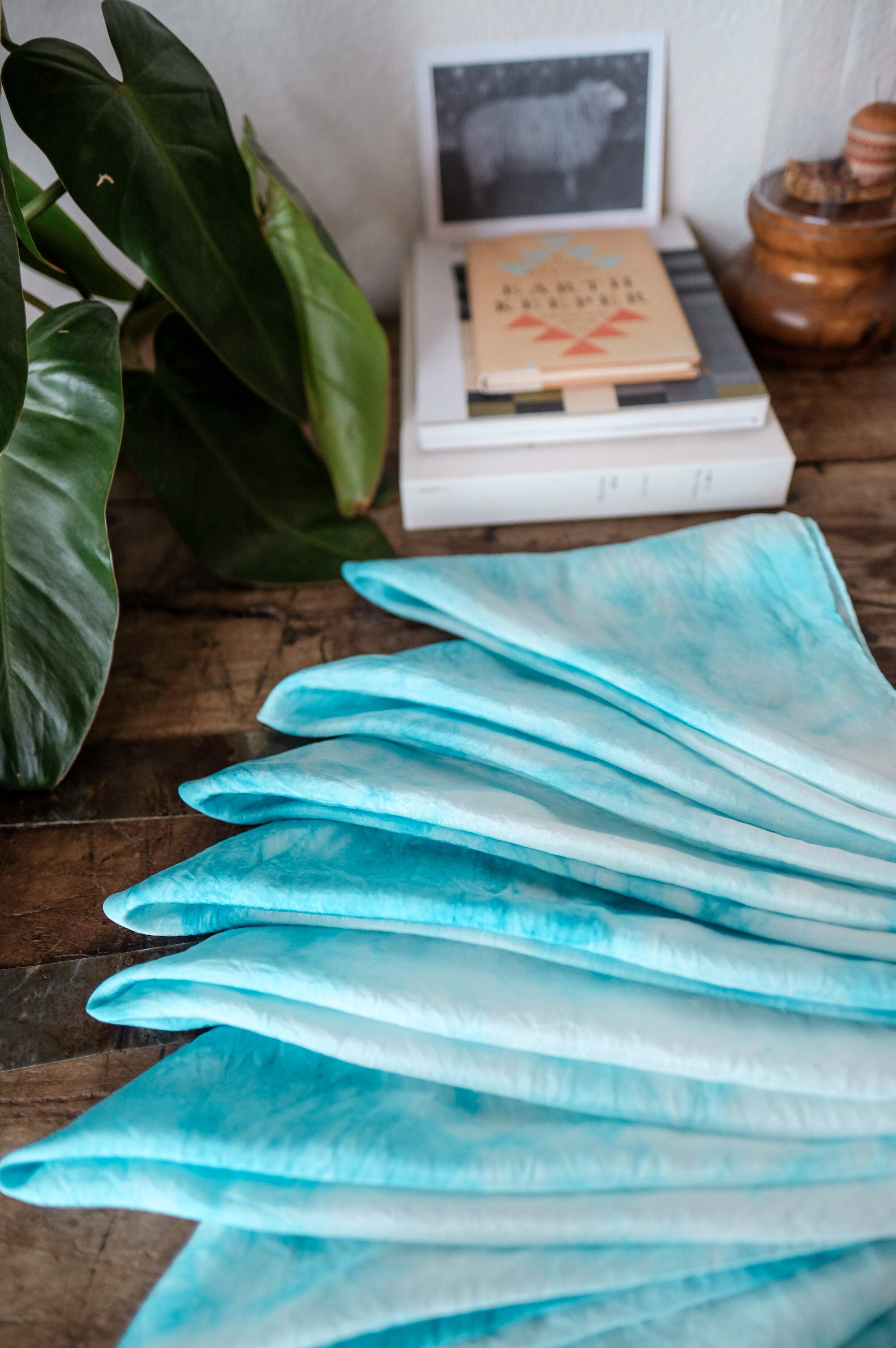 Handmade Indigo Dyed Silk Scarf - Natural Organic Fabric - Perfect for Boho Fashion, Gift Giving & Special Occasions