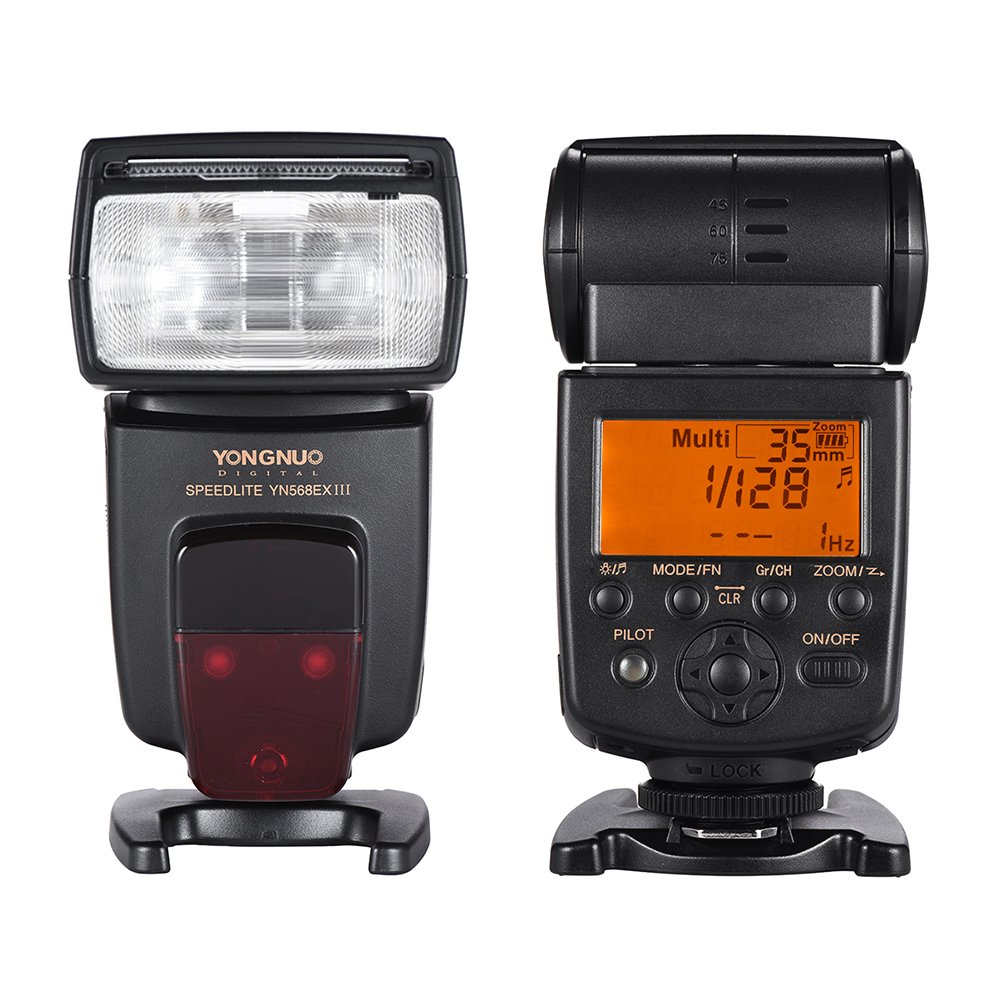 Lechnical YN568EX III Wireless TTL Flash Speedlite for DSLR Cameras - GN58, 1/8000s HSS, USB Firmware Upgrade | Perfect for Wedding, Portrait & Studio Photography