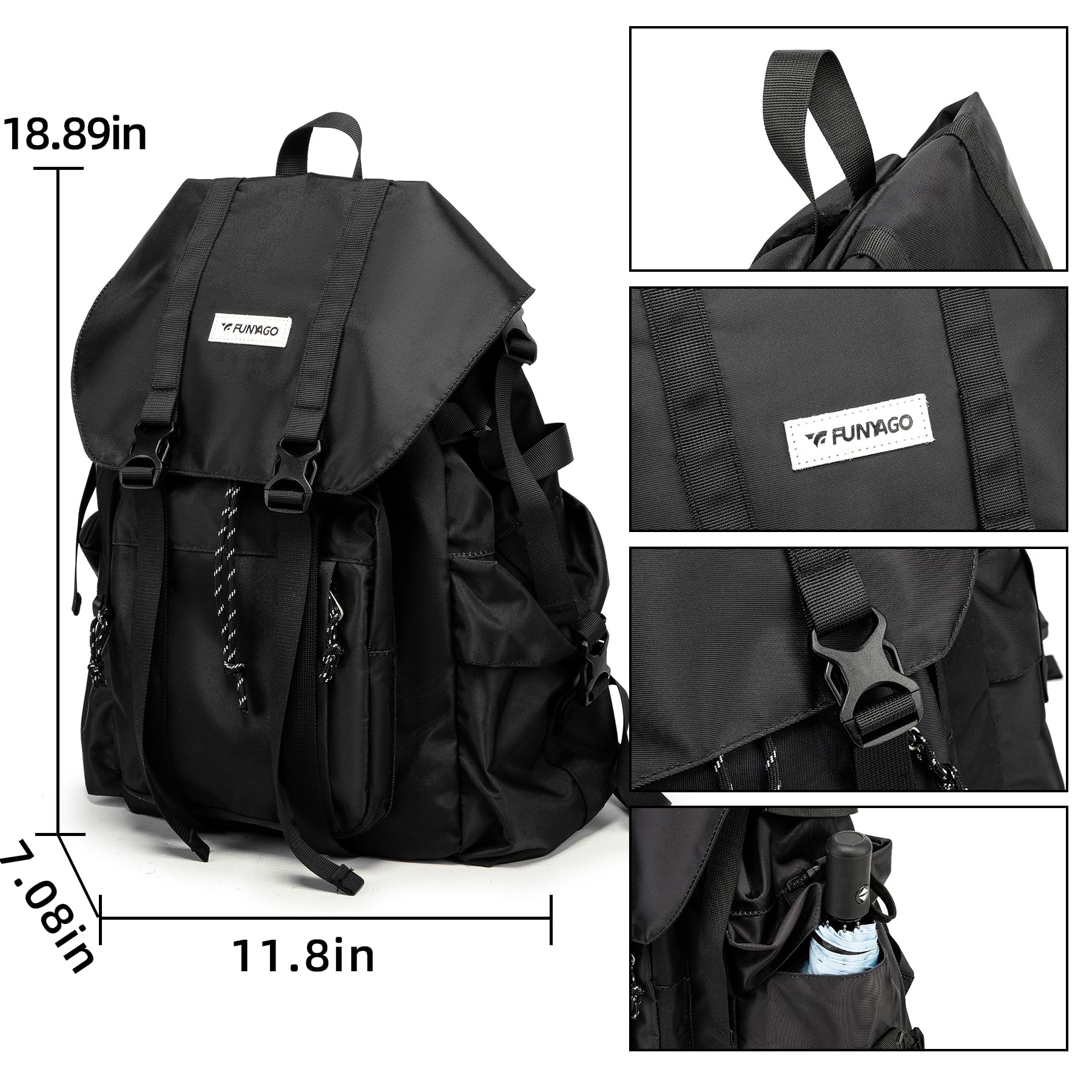 Durable Men's Laptop Backpack - Heavy Duty 900D Waterproof Oxford Fabric with Industrial Style Design - Perfect for Travel, Work & School | Ergonomic Artificial Mechanics Backpack for Professionals & Students