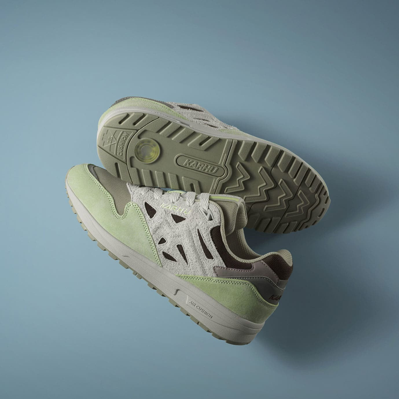 LEGACY 96 Sneakers - Shadow Lime & Dawn Blue Colorway | Stylish & Comfortable Running Shoes for Men & Women | Perfect for Gym, Jogging & Casual Wear