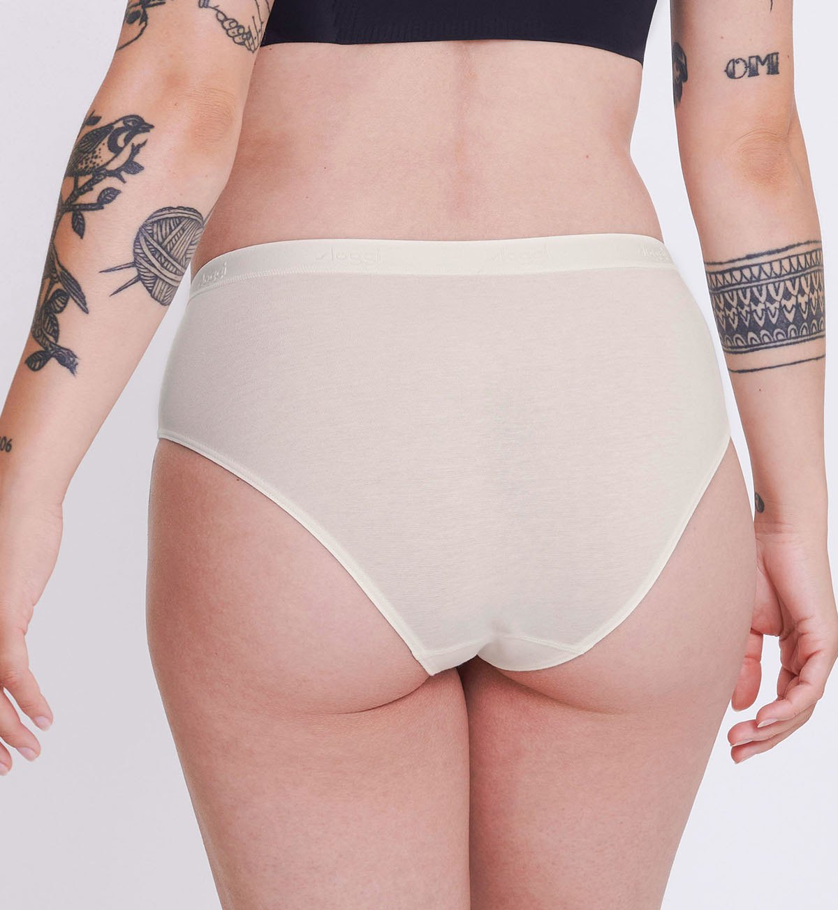 SLOGGI GO CASUAL MIDI BRIEF - Comfortable Cotton Underwear for Women, Everyday Wear, Work & Lounge