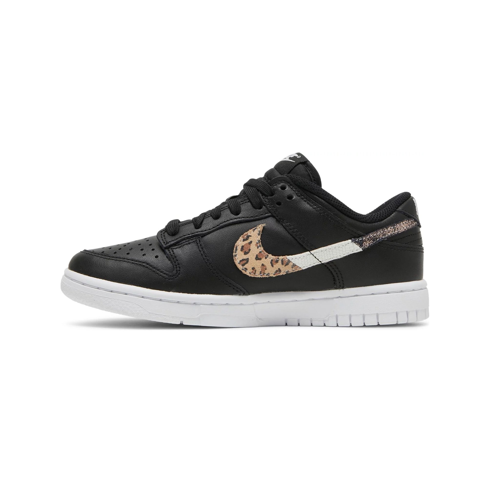 Nike Dunk Low SE 'Animal Instinct' Black White Sneakers - Men's Basketball Shoes for Streetwear & Casual Outfits