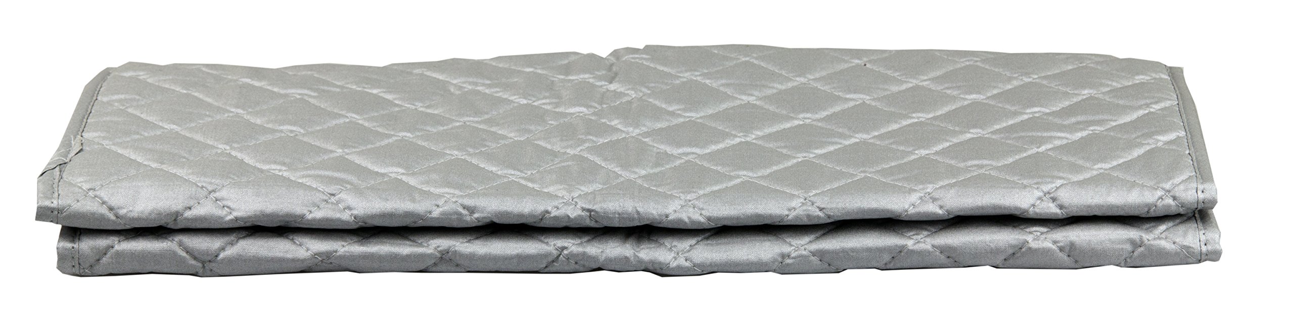 Sunbeam Heat Resistant Quilted Magnetic Ironing Board Cover Pad - Silver | Non-Slip Ironing Mat for Home & Travel | Perfect for Clothes, Fabrics & DIY Crafts