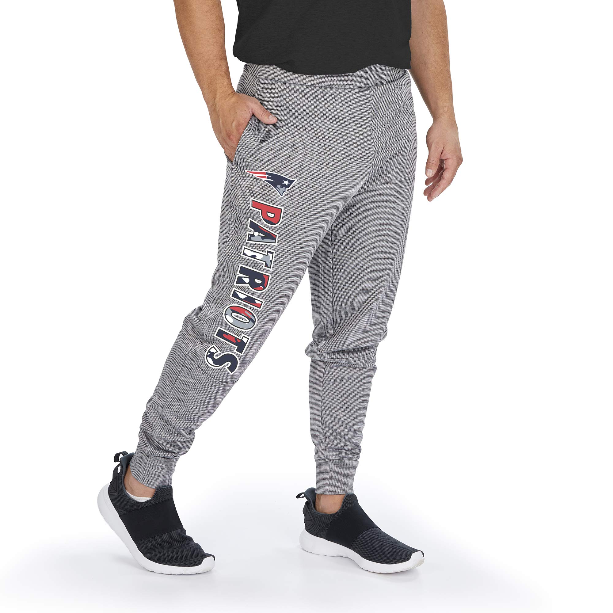 Officially Licensed Zubaz Men's NFL Space Dye Jogger Pants - Comfortable Lounge & Game Day Wear for Football Fans