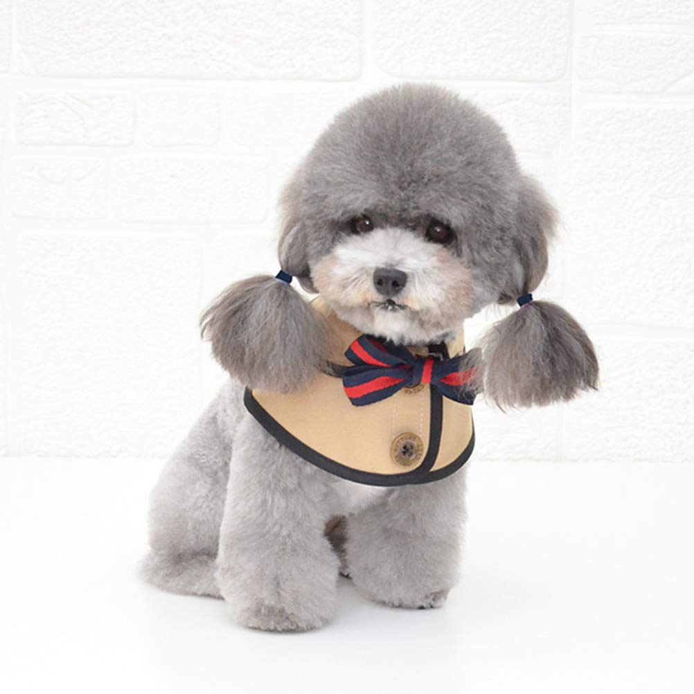 1PC Custom Cotton Dog Cape Costume - Small Puppy Collar Vest & Cat Cloak for Service Dogs | Cute Retro Pet Bandana & Handkerchief for Halloween, Christmas & Photo Shoots