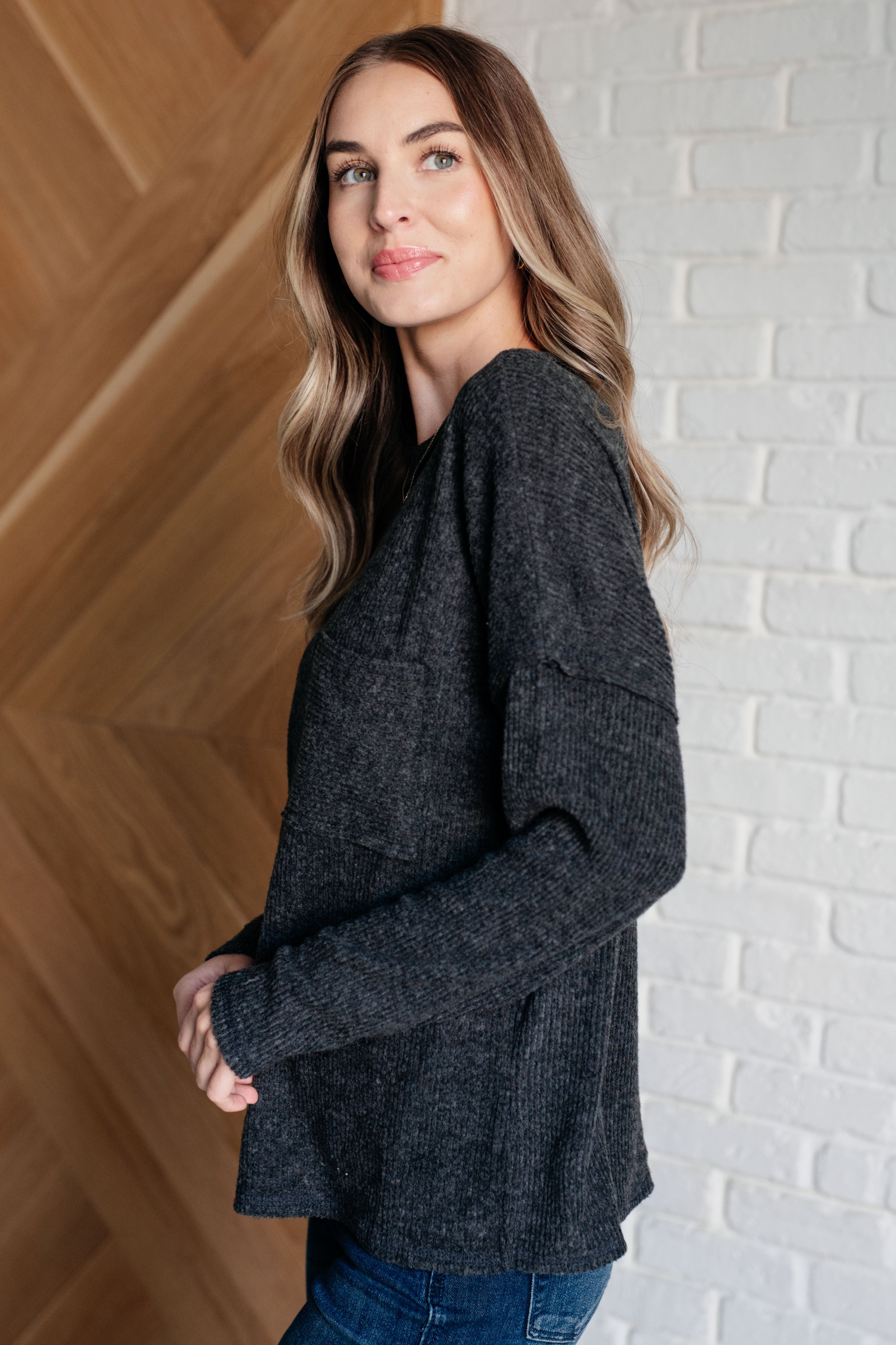 Casual Tuesday Ribbed Knit Sweater for Women - Soft Black Pullover Winter Sweater | Perfect for Office Wear, Weekend Outfits & Fall Layering