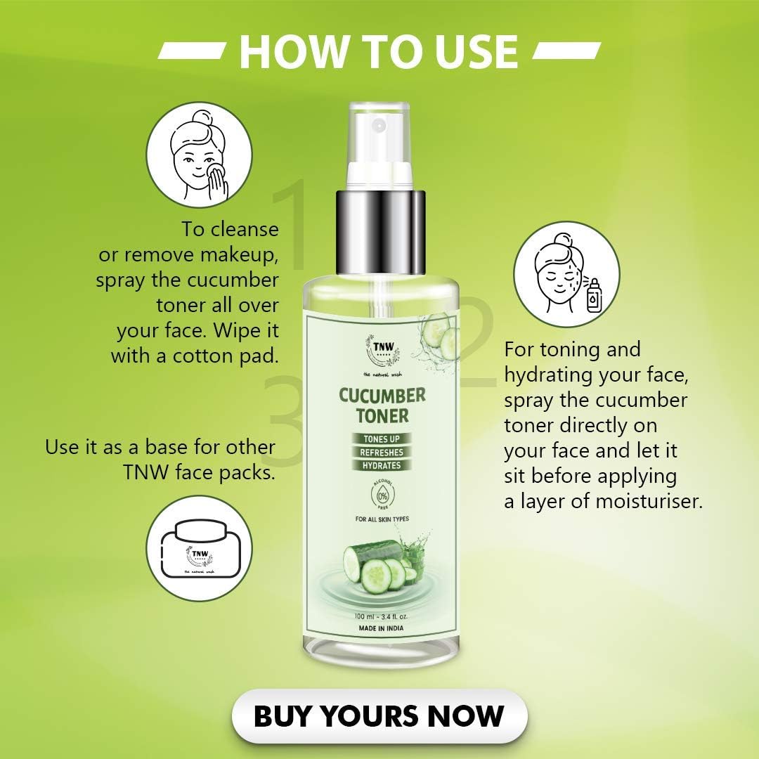TNW-The Natural Wash Vitamin C Exfoliating Face Wash & Cucumber Toner Set - Glowing Skin Care with Natural Ingredients | Chemical-Free, Vegan Skincare for Daily Cleansing & Hydration | Perfect for Morning & Night Routine
