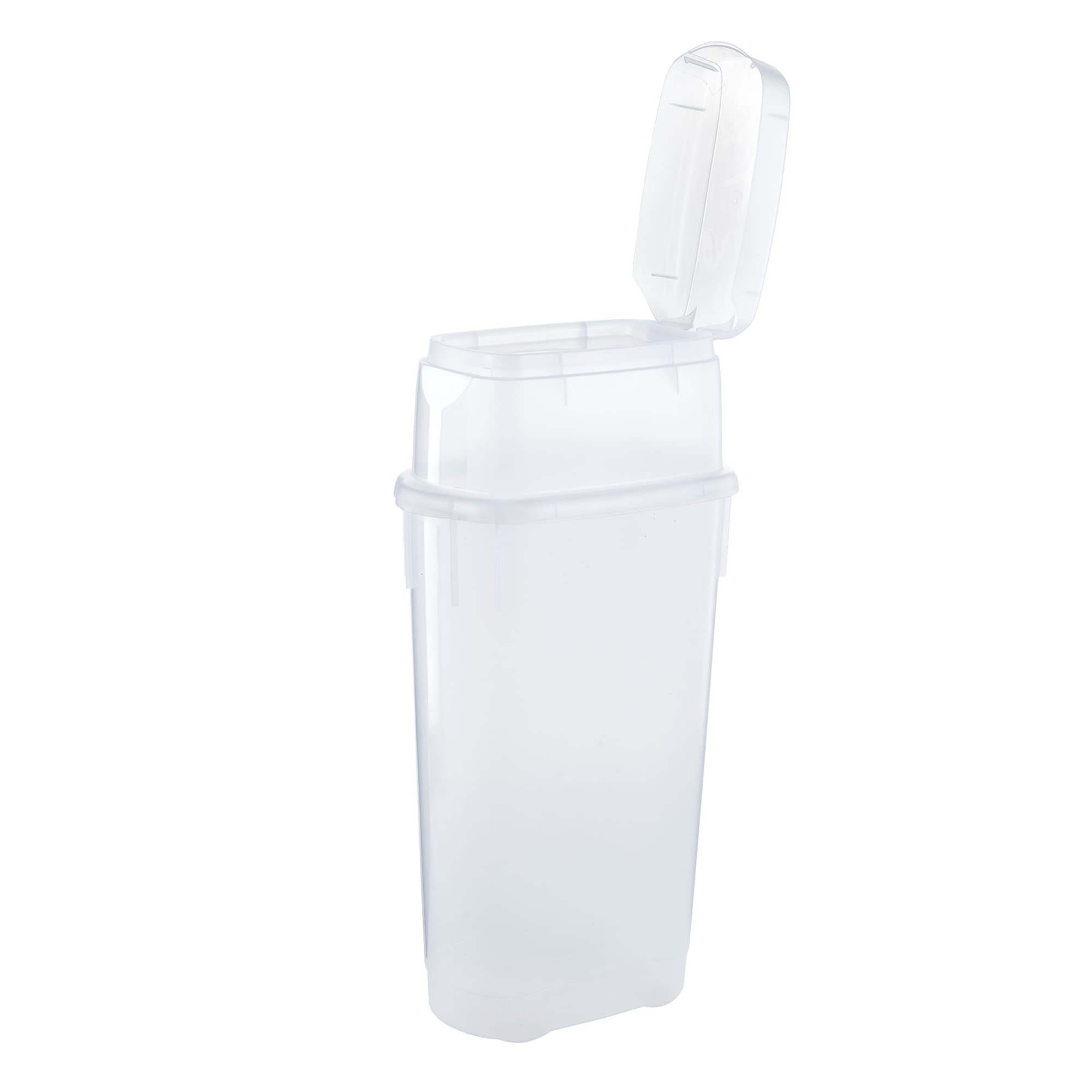 Rubbermaid Wrap N' Craft Plastic Wrapping Paper Organizer - Clear Storage Container with Top Compartment for 20 Standard 30