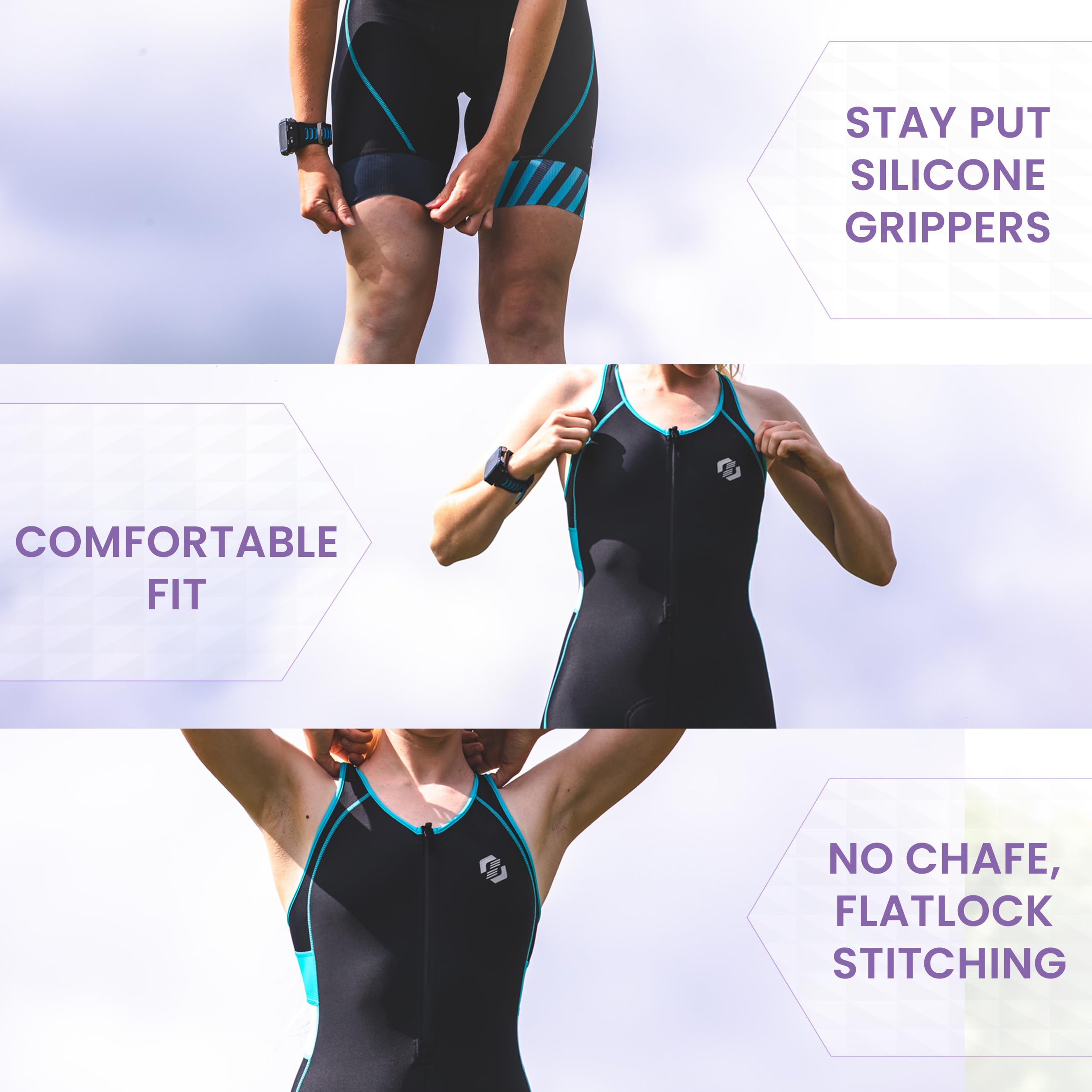 Women's Premium Triathlon Suit - One Piece PRO FX Trisuit for Competition & Training - No Shelf Bra - Ideal for Ironman, Sprint & Olympic Triathlons