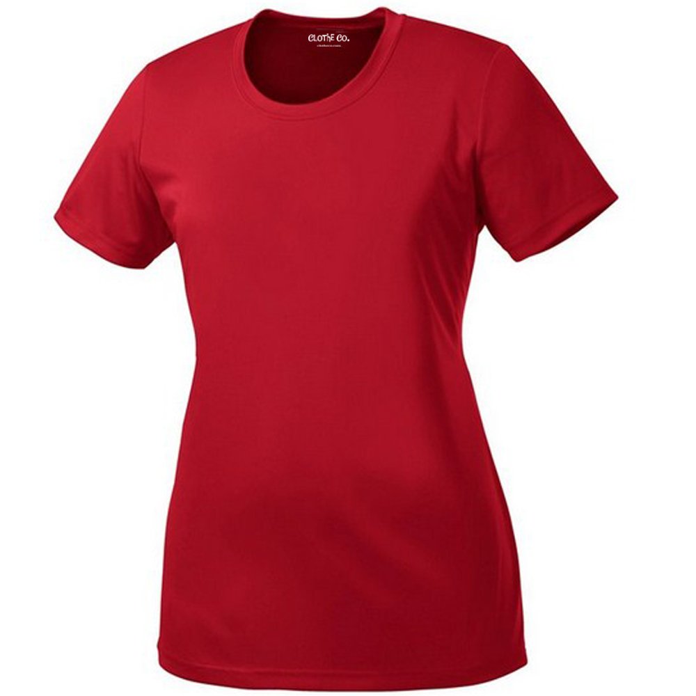Clothe Co. Women's Moisture-Wicking Athletic Shirt - Breathable Workout Top for Running, Yoga & Gym - Stay Cool, Comfortable & Stylish for Active Lifestyles