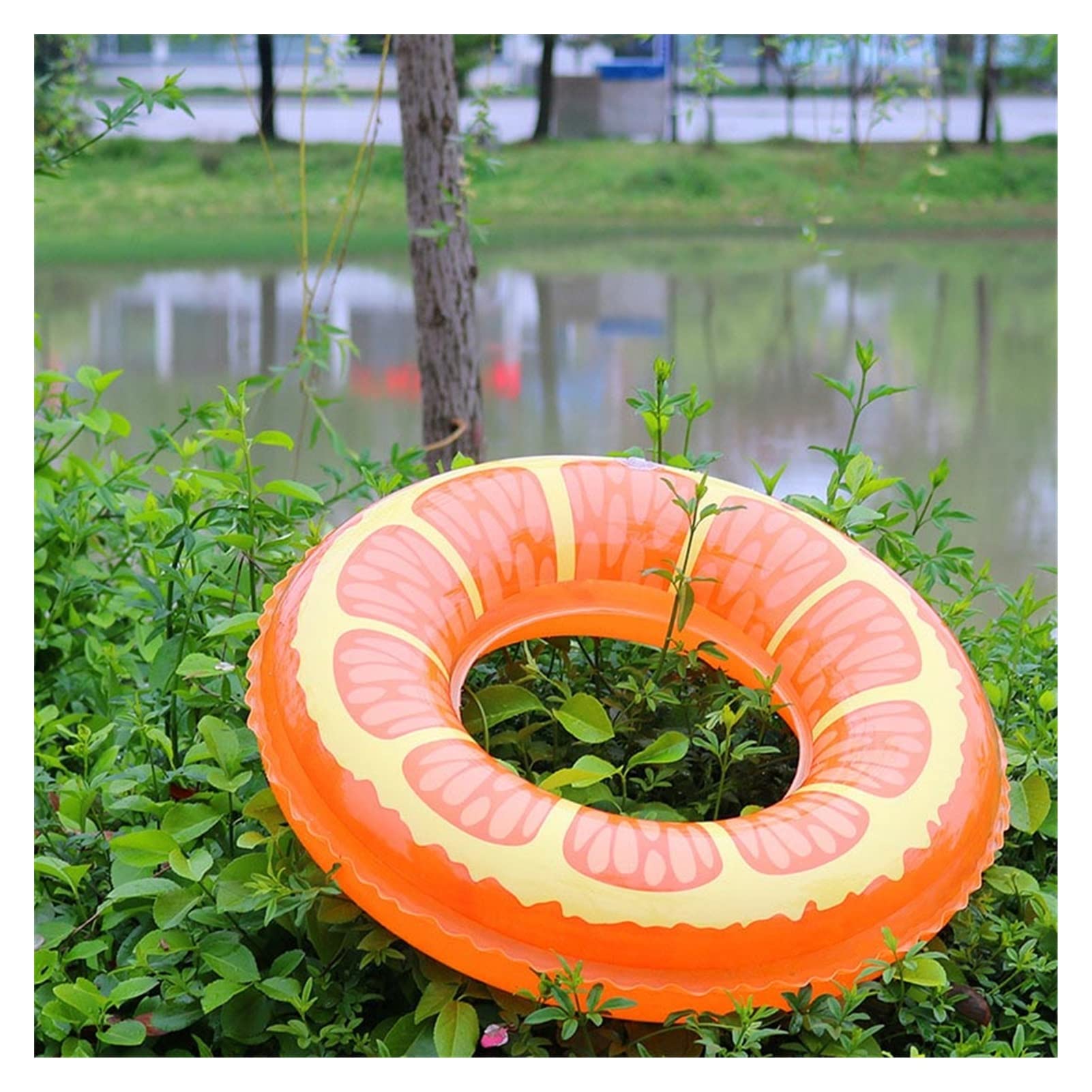 OFUNGO Giant Watermelon Swimming Ring - Large Inflatable Pool Float for Adults & Kids, Fun Water Party Toy for Summer Beach, Pool, Lake - 70 Inches