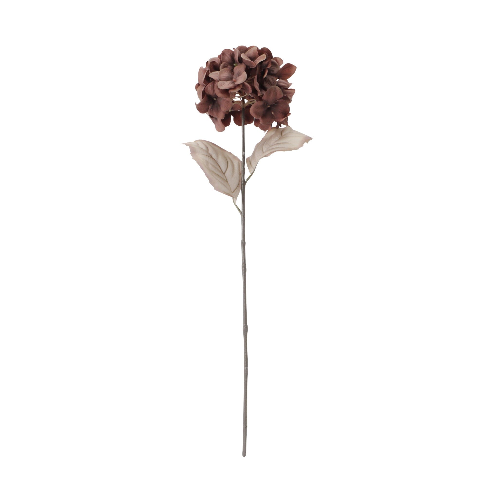 Premium Artificial Hydrangea Flowers in Brown - Realistic Home Decor for Living Room, Wedding, and Office Arrangements