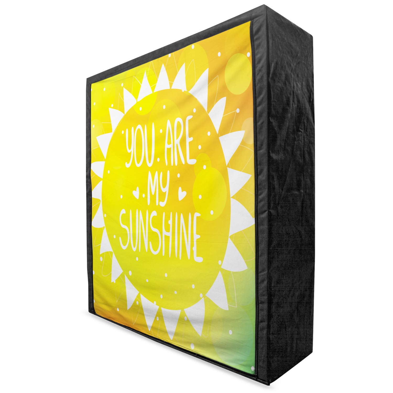 Ambesonne Portable Fabric Wardrobe with Radiant Sunshine Design - 59