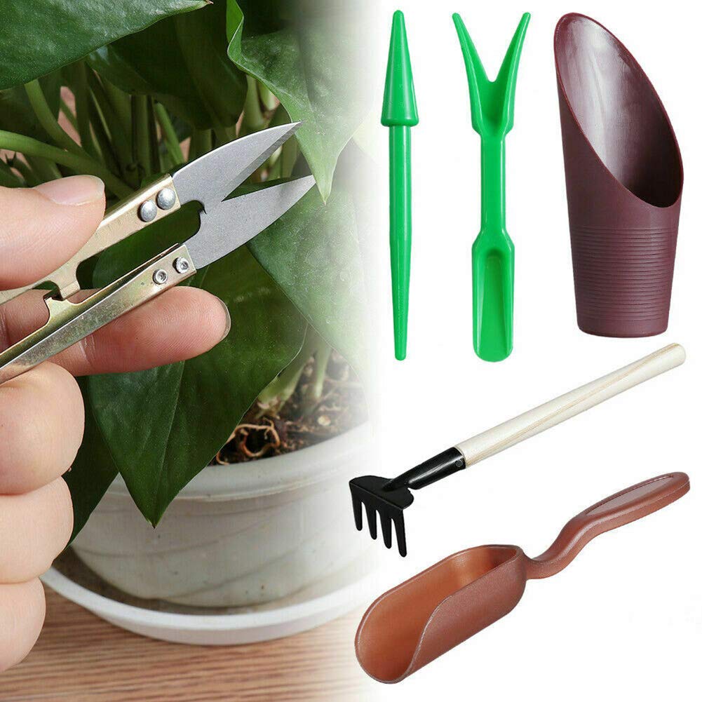 13-Piece Mini Garden Tool Set - Hand Pruner, Planting Shovel & Gardening Tools for Succulents | Perfect for Indoor Plants, Small Gardens & DIY Home Gardening Projects