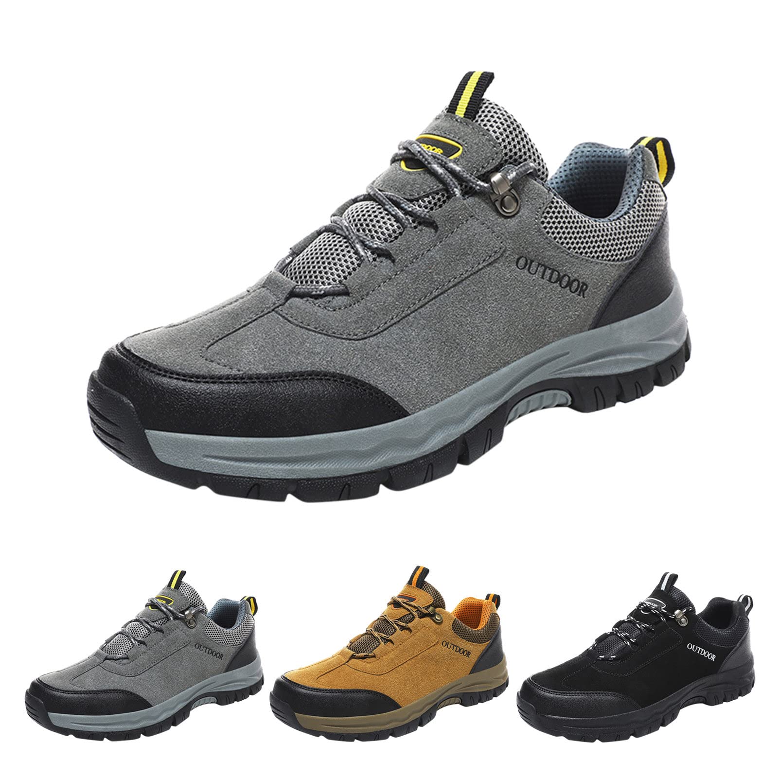 **Men's Connon Trail Shoes - Best Gym, Beach & Sailing Shoes - Size 14 Platform Deck Shoes for Height Increase - Brown Boat Shoes for Casual Wear & Outdoor Activities**