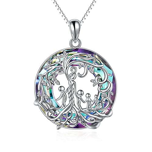 D-Mother and 4 Child-Purple Crystal