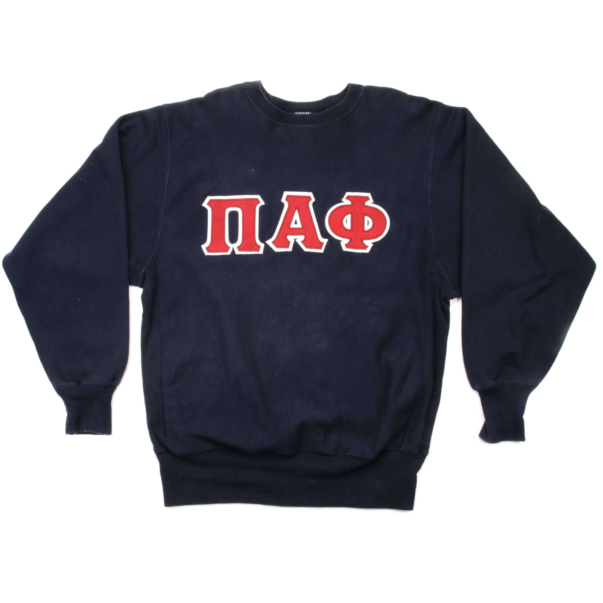 Vintage Champion Reverse Weave Pi Alpha Phi Sweatshirt 1990s XL Made in USA - Retro College Fraternity Hoodie for Men & Women, Perfect for Casual Wear and Greek Life Events