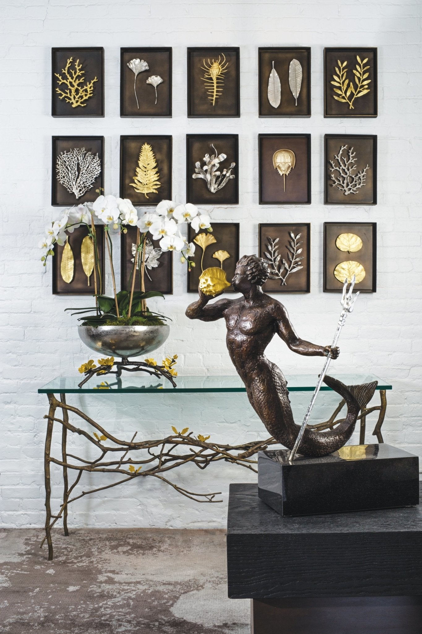 Ginkgo Leaf Shadow Box - Handmade Botanical Art for Home Decor, Perfect for Living Room, Bedroom & Office Wall Display