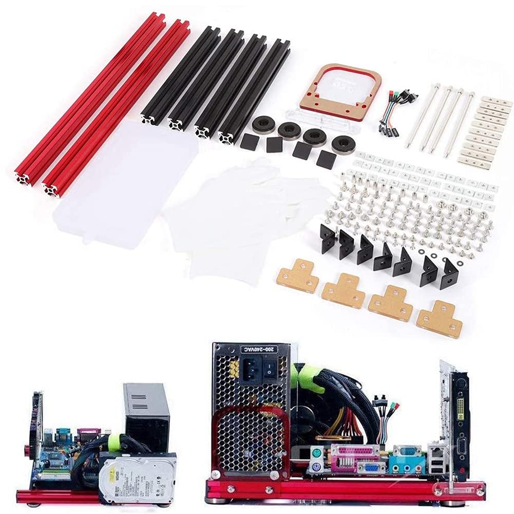 DIY Open Aluminum Alloy ATX Motherboard Case Rack - Mini ATX Bracket for PC Computer Support | Perfect for Custom PC Builds, Gaming Rigs & Tech Enthusiasts