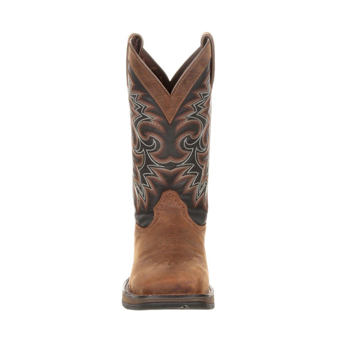 Rebel Pull-On Western Boots for Women - Chocolate & Midnight Brown Cowboy Boots - Comfortable & Stylish for Rodeo, Country Dance, and Casual Wear