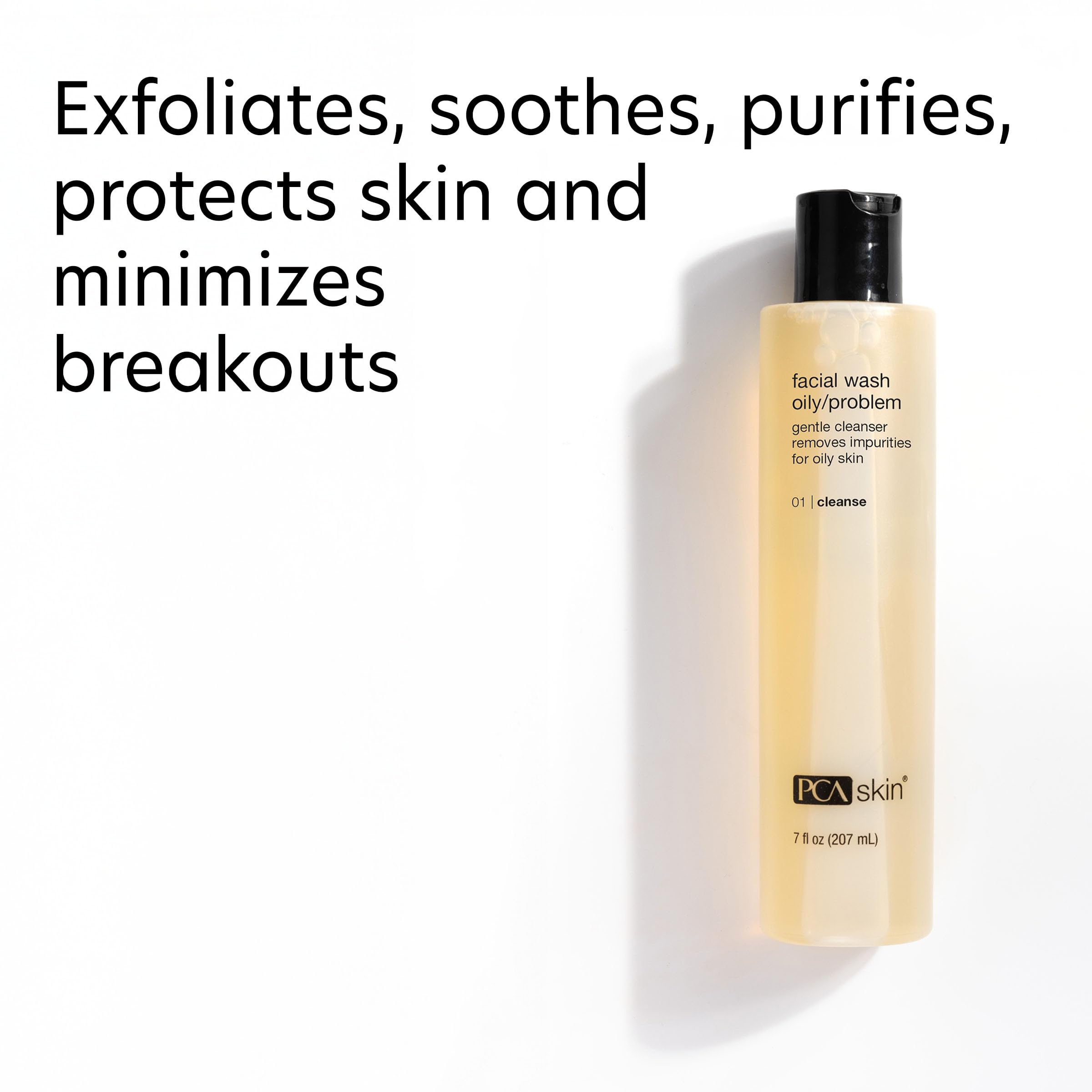 PCA SKIN Hydrating Face Wash for Oily Skin - Gentle Facial Cleanser to Minimize Breakouts & Control Shine | 7 fl oz | Perfect for Daily Skincare Routine & Acne-Prone Skin Care