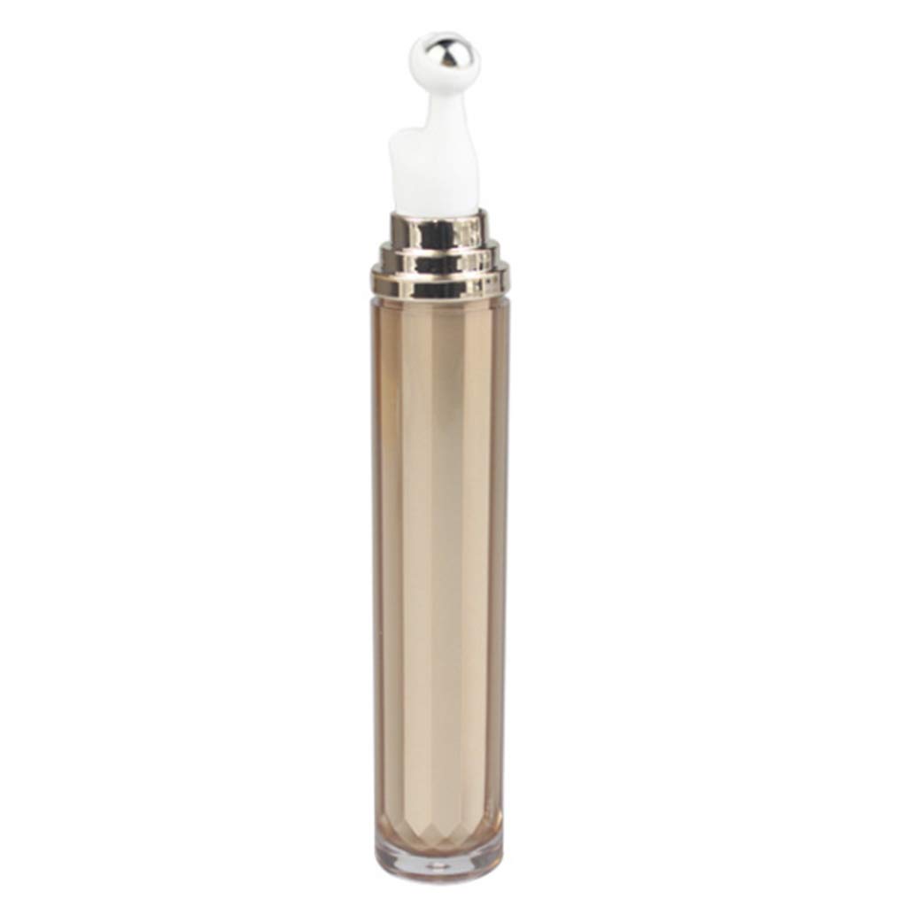 20ml Acrylic Refillable Eye Cream Roller Bottle with Stainless Steel Ball - Essential Oil Serum Lotion Cosmetic Storage Container - Perfect for Skincare, Aromatherapy & Travel Use