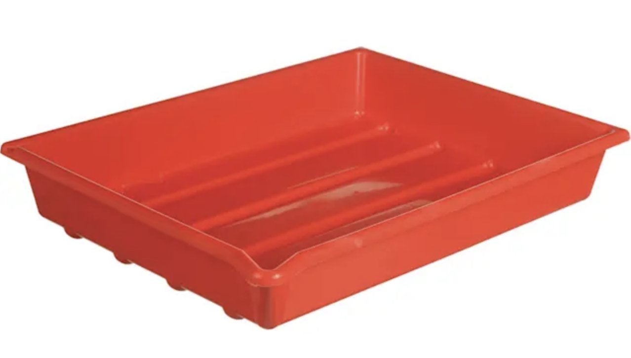 Paterson Plastic Developing Tray for 16x20 Prints (Red) - Darkroom Photo Processing Equipment for Film Developing & Printing - Perfect for Photography Enthusiasts & Professional Labs