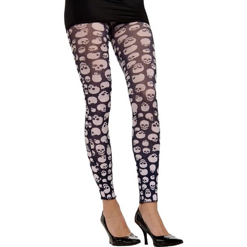 Rubie's Skull Tights - White/Black Costume Accessory for Halloween & Cosplay