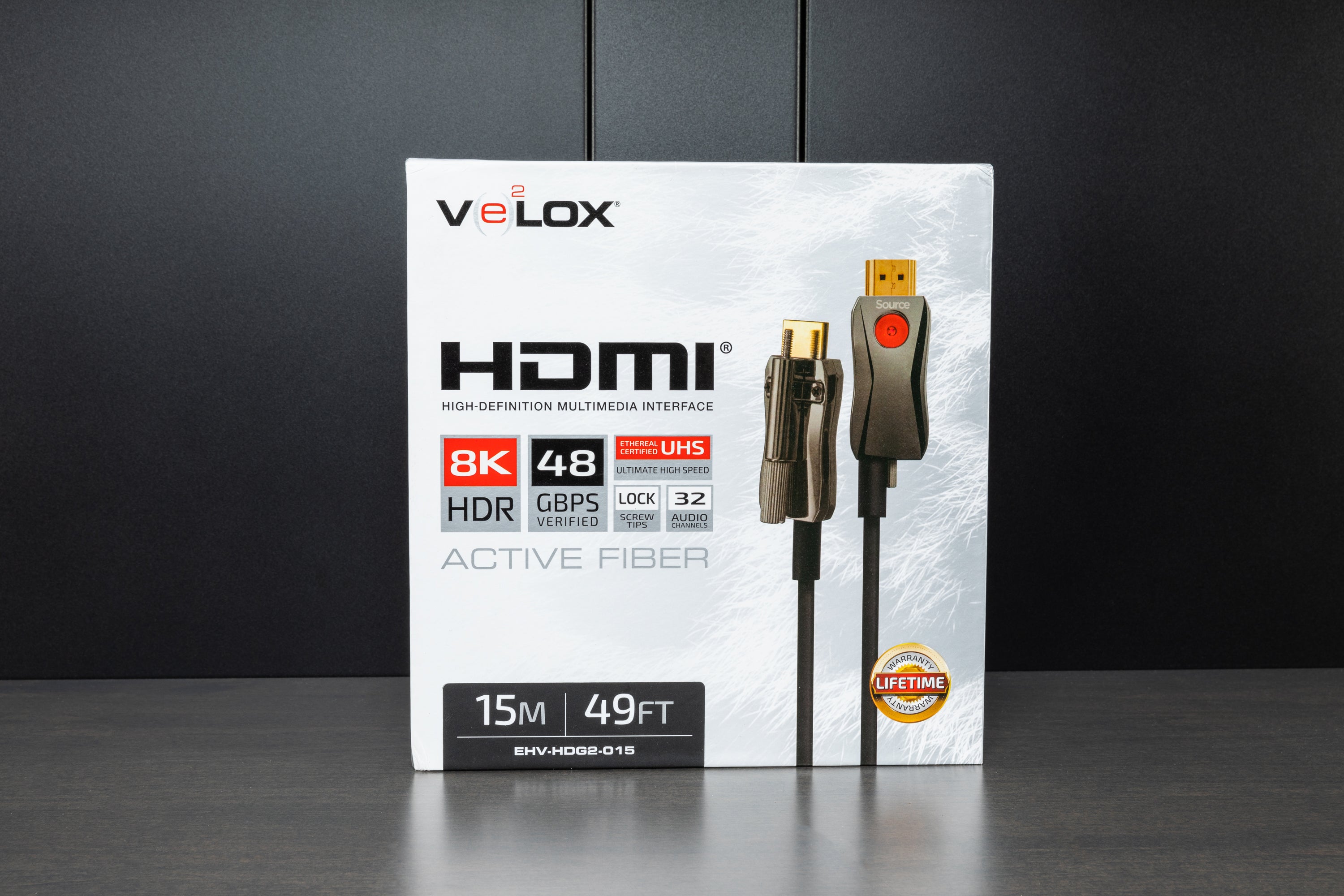 Velox 8K Ultra HD High-Speed HDMI Cable 48Gbps - 4K 120Hz, 8K 60Hz, HDR, eARC, Dolby Vision - Perfect for Gaming, Home Theater & 4K/8K TVs