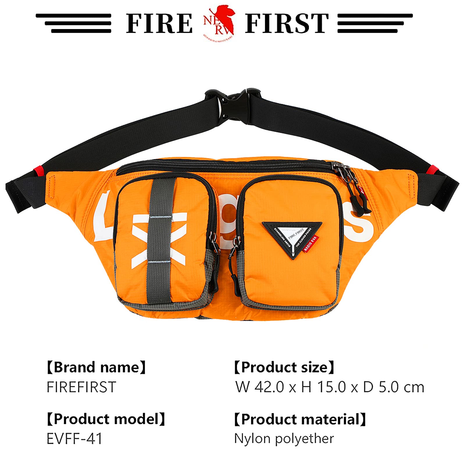Neon Genesis Evangelion Crossbody Fanny Pack - Anime Waist Bag & Shoulder Chest Bag for Cosplay, Conventions & Everyday Use