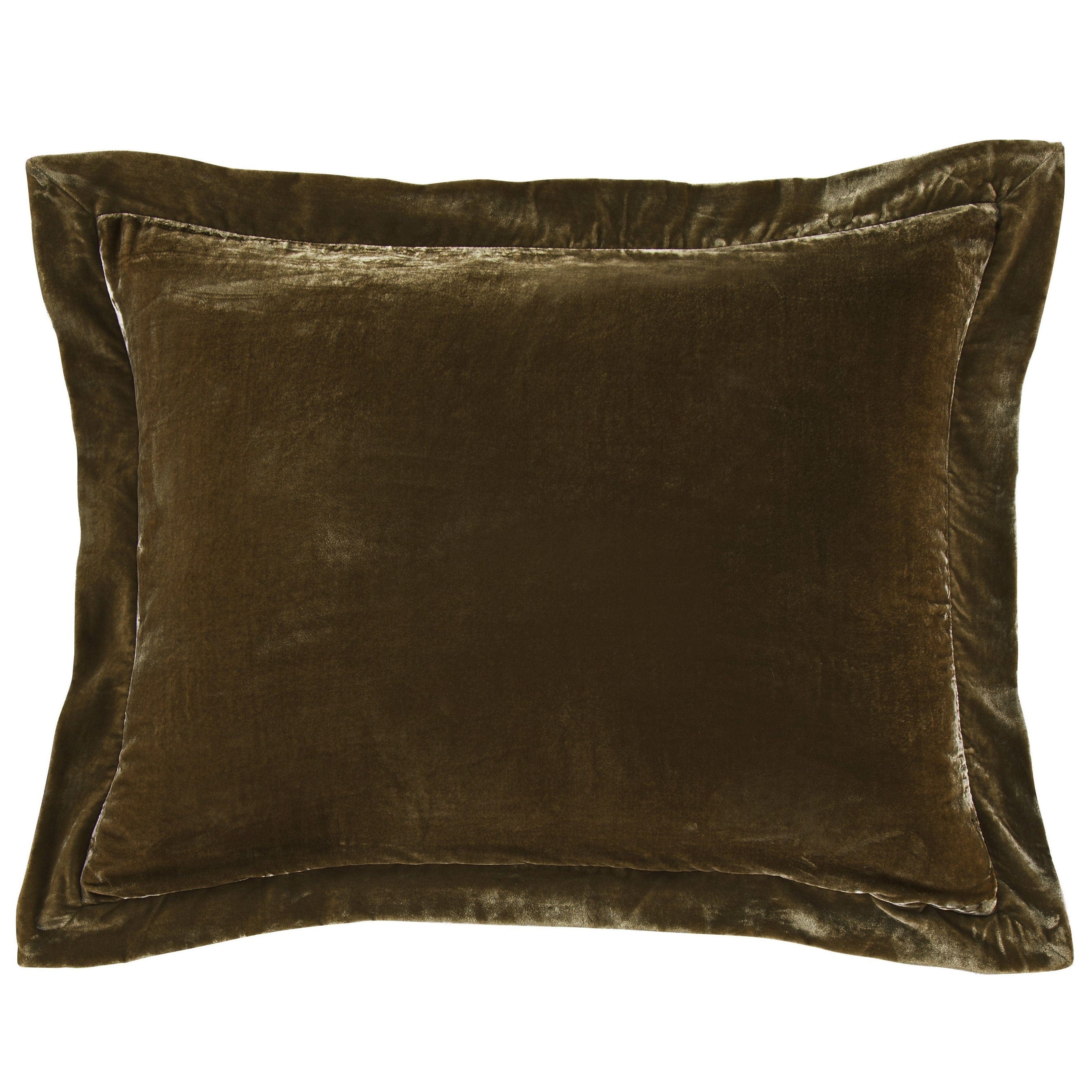 Luxury Stella Faux Silk Velvet Euro Pillow - Soft Decorative Cushion for Sofa, Bed & Home Decor - Perfect for Living Room, Bedroom & Guest Room Accents