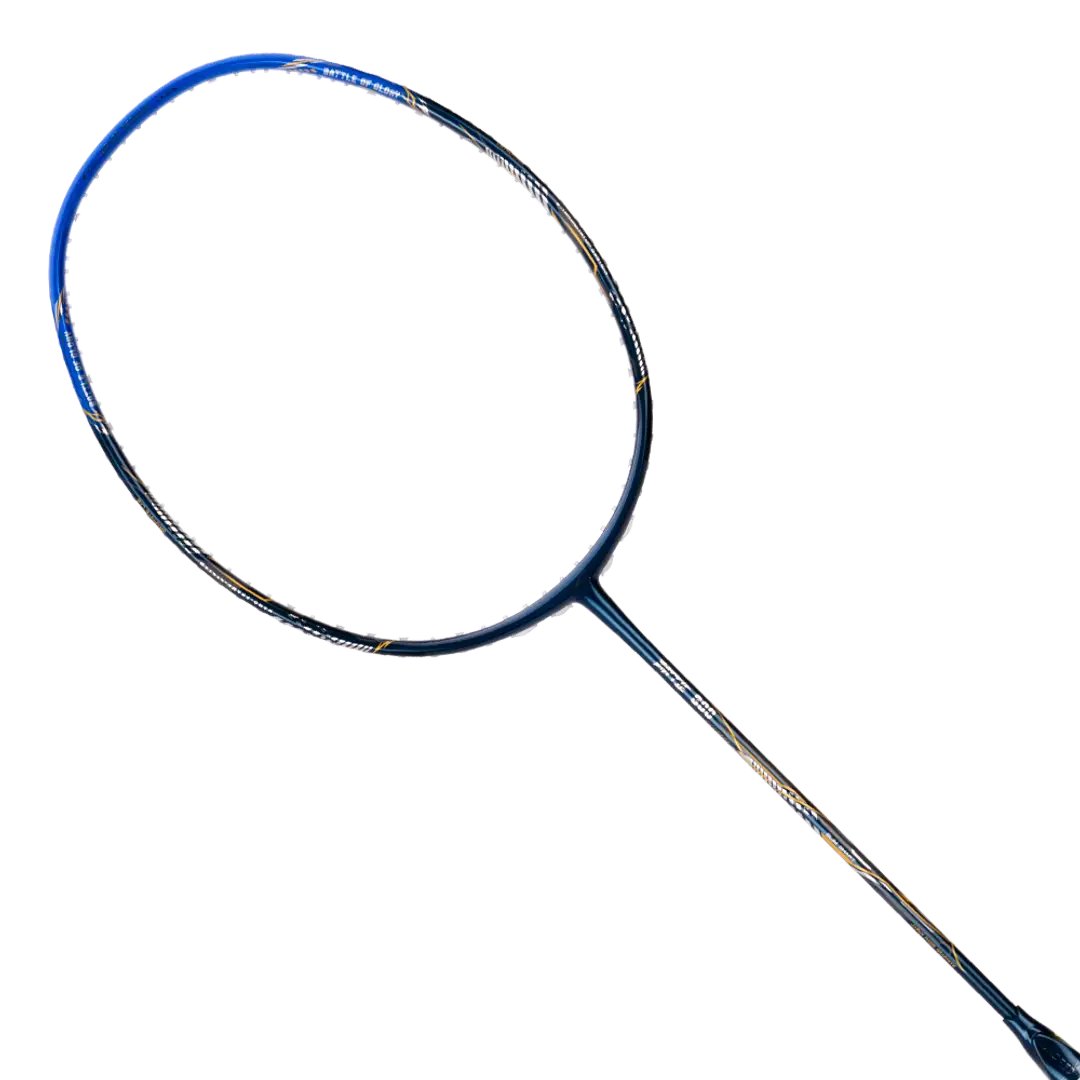 HNDRD Battle 600 Professional Badminton Racket - Lightweight Carbon Fiber Shuttlecock Racket for Advanced Players | Perfect for Tournaments & Backyard Games