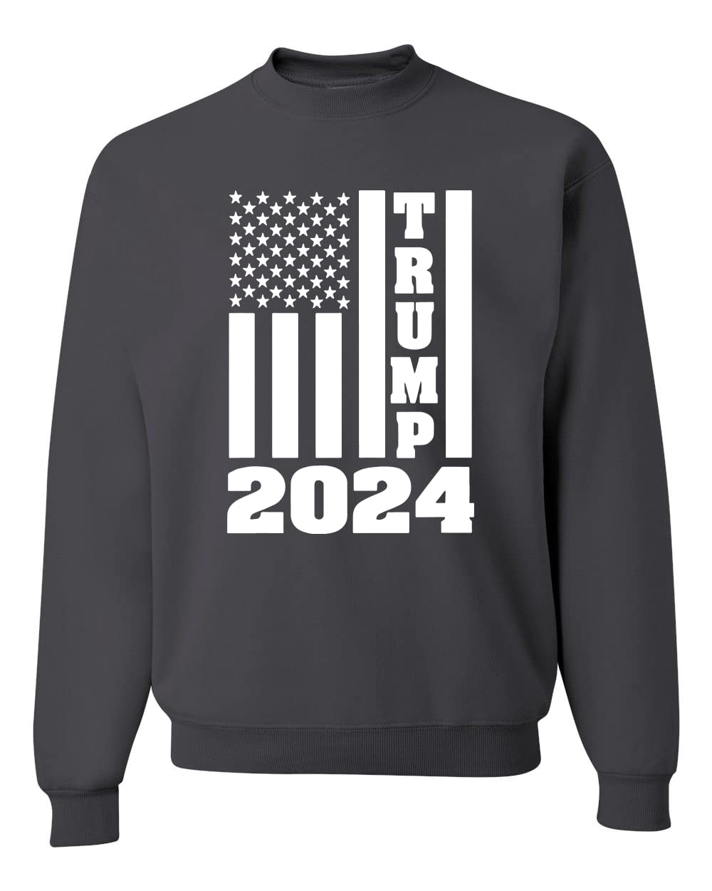 Wild Bobby Trump 2024 USA Flag Re-Election Graphic Sweatshirt - Patriotic Unisex Pullover for Political Supporters, Campaign Events & Conservative Apparel Collection