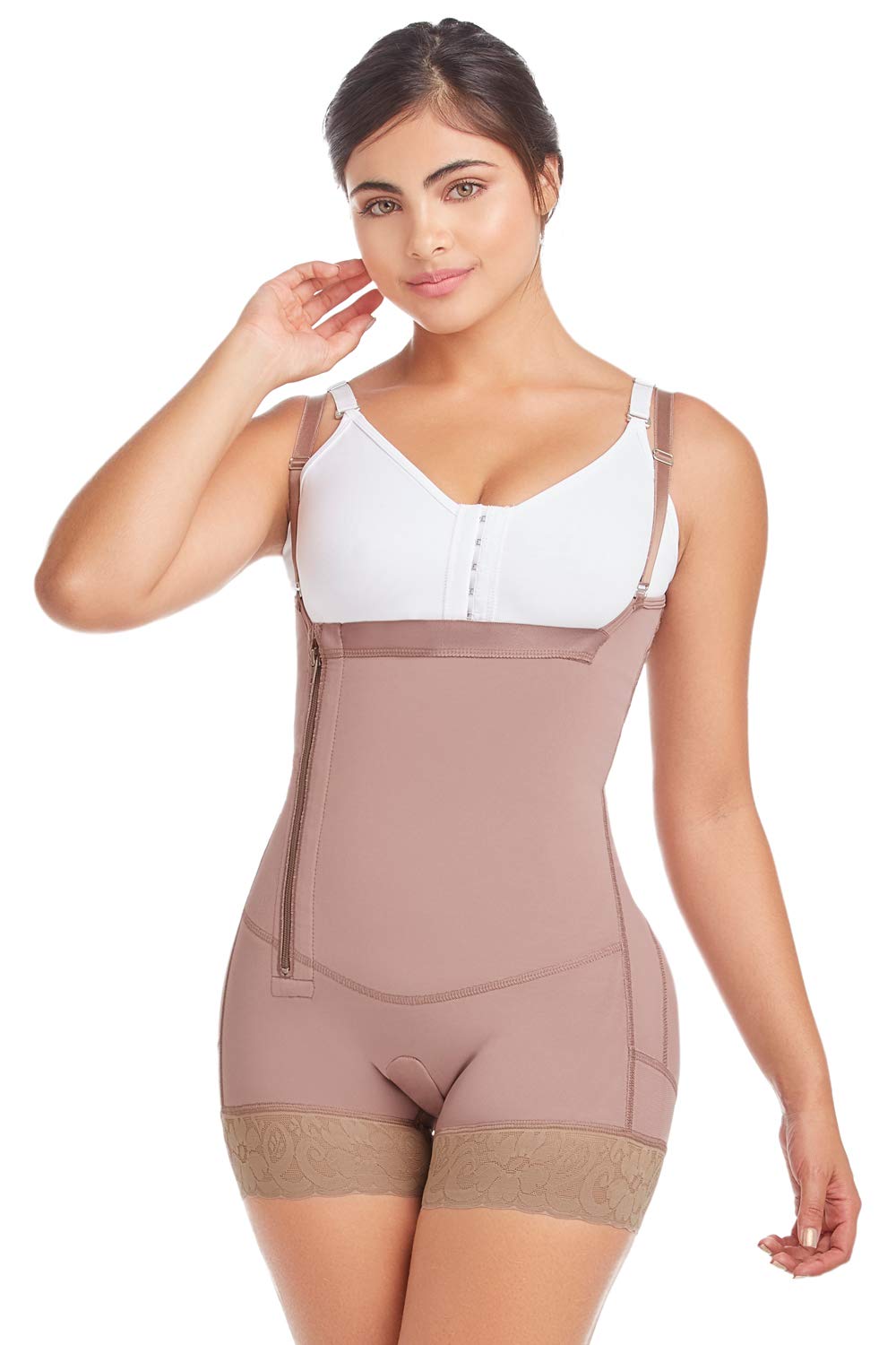 Fajas D'Prada Open Bust Tummy Control Butt Lifter Boy Short Body Shapewear for Women - Seamless Waist Trainer & Postpartum Recovery - Perfect for Workouts, Dresses & Everyday Wear