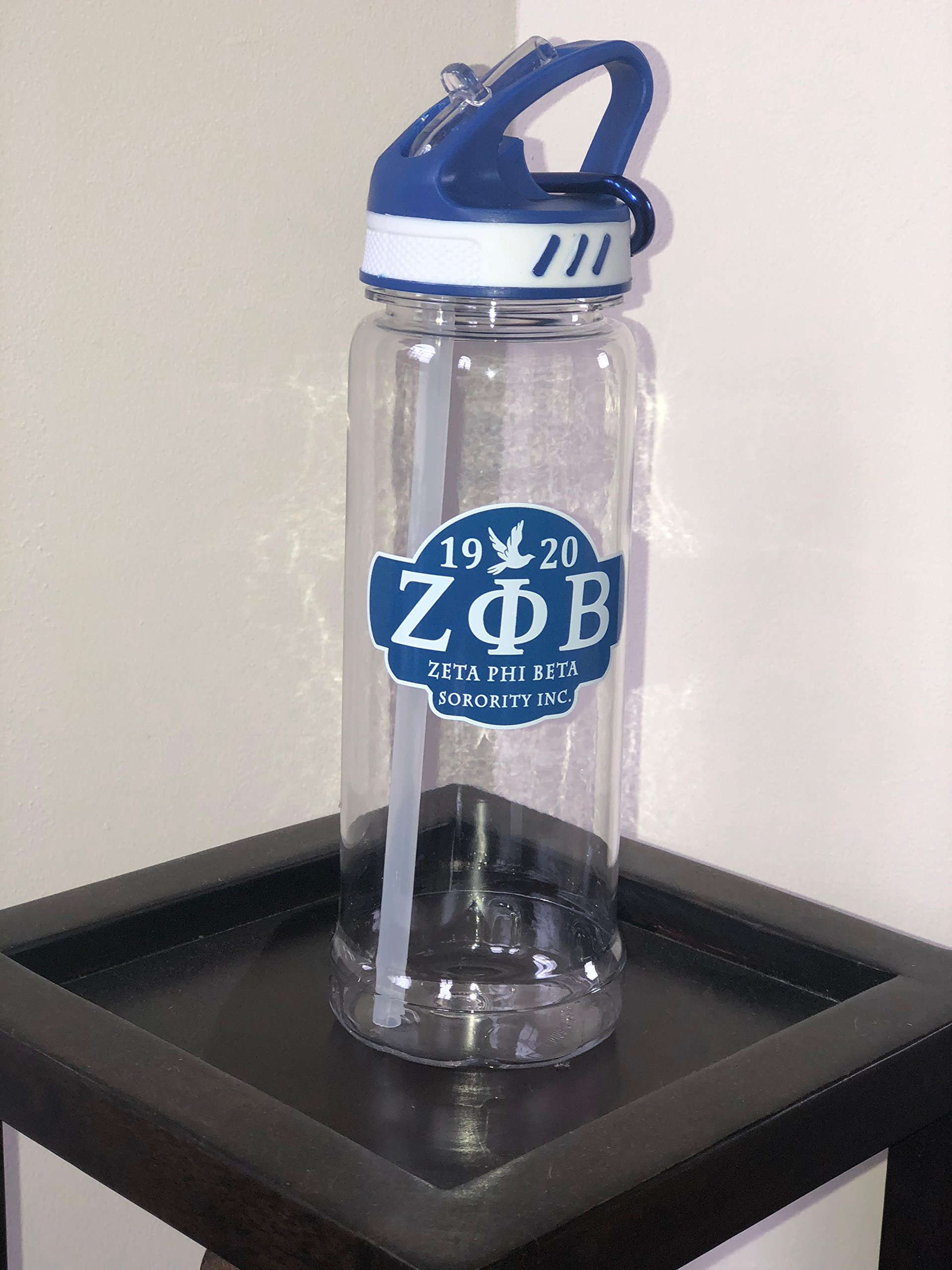 24oz Insulated Water Bottle for Sorority - Leak Proof Stainless Steel Tumbler with Straw - Perfect for College, Gym, and Outdoor Activities