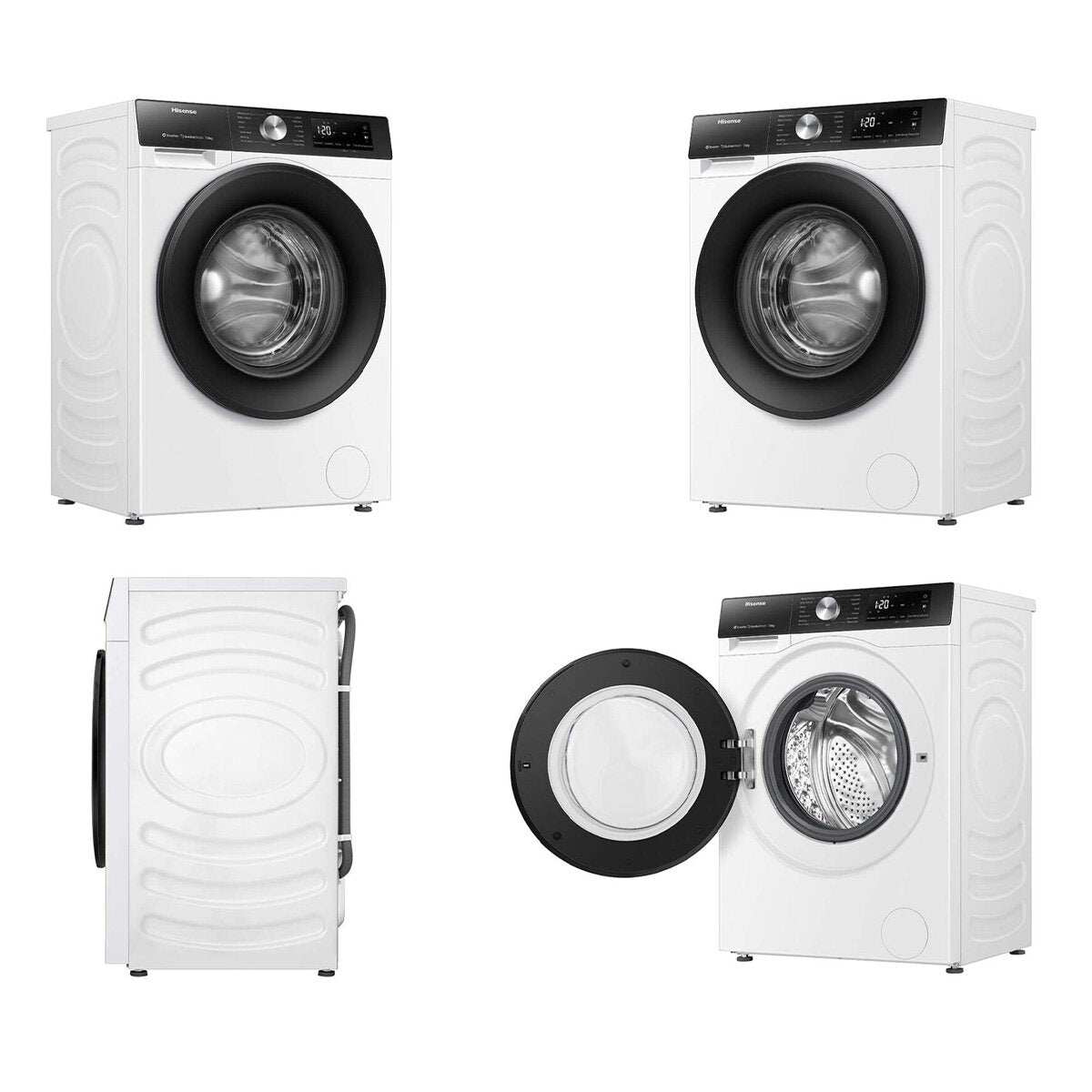 Hisense 7.5kg Front Load Washing Machine HWFS7514S - Energy Efficient, Quiet Operation for Apartments & Small Homes | Perfect for Laundry Rooms & Compact Spaces
