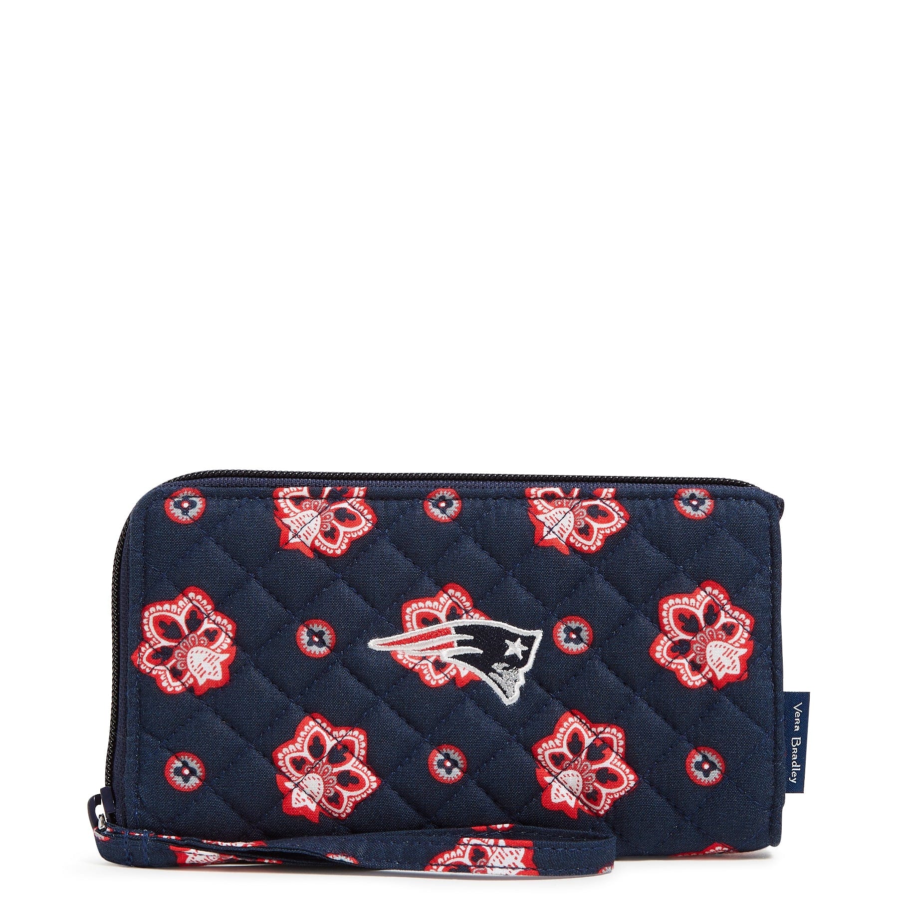 NFL RFID Blocking Front Zip Wristlet Wallet - Secure & Stylish Wrist ID Holder for Game Day, Travel & Everyday Use