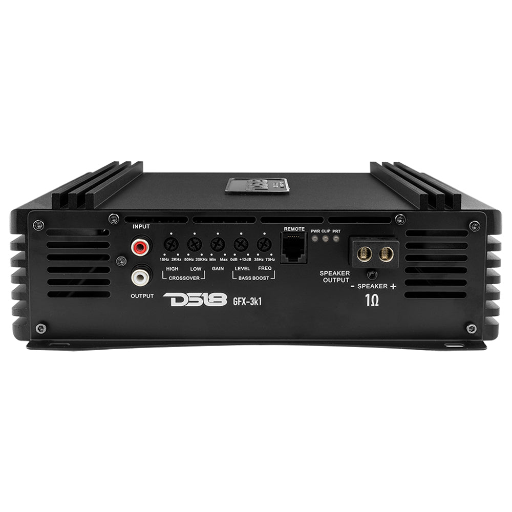 PRO 1 Channel Full Range Class D Amplifier 3000 Watts RMS @ 1 Ohm - High Power Car Audio Amp for Subwoofers & Speakers | Perfect for Car Audio Systems, Home Theater & Live Performances
